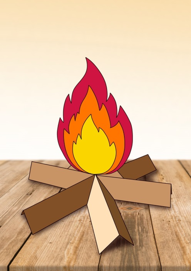 Paper campfire