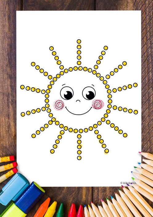 Sun – Dot Painting 