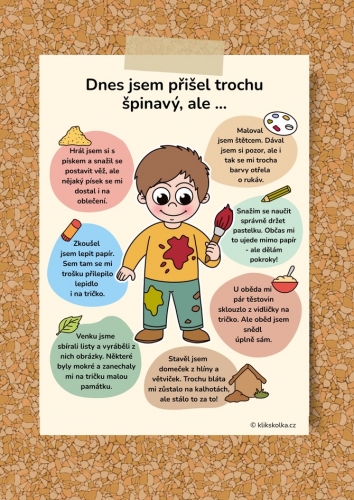 Dnes jsem přišel špinavý, ale...