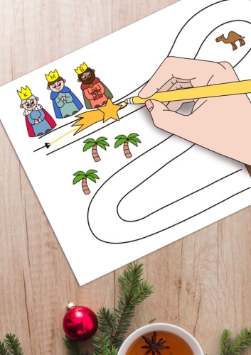 Cesta do Betléma - grafomotorika