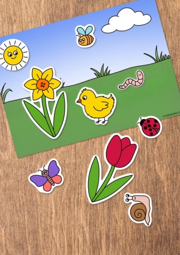 Jarní vystřihovánka