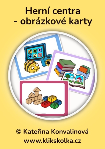 Herní centra - obrázkové karty